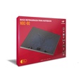 Imagem 2 de Base Notebook C3Tech Nbc-80Bk, 17.3", Preto, Usb 2.0, 2 Fans 15X15 Cm, Controle Velocidade, Led Azul