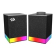 Miniatura de Caixa De Som Gamer Redragon, Glyph Gs517, 5Watts x2, Áudio 2.0, Bluetooth, Usb, Rgb, Preto