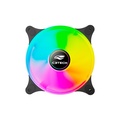 Cooler Fan Argb C3Tech F9-L170Bkrgb, Controlável, 6 Pinos, Led, 120X120X25 Mm, Preto