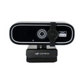 Webcam C3Tech Wb-200Bk, 2K, 2560P, 5 Mega, Preta
