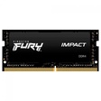 Miniatura de Memória Notebook Ddr4 16Gb/3200 Mhz Kingston Fury Impact, Cl 22, 1.2V, Kf432S20Ib-16, Preta