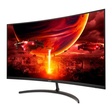 Imagem 1 de Monitor Gamer Led 32", 180Hz, 1Ms, Acer Curvo Nitro Edt320Q S3Biipx, Va, Full Hd, Dp, Hdmi, Preto