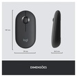 Imagem 3 de Kit Teclado E Mouse Sem Fio Logitech Mk470, Preto e Cinza, Wireless, Layout Us, 920-009268