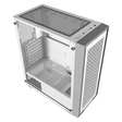 Imagem 2 de Gabinete Gamer Bluecase Bg-050 X-Frame, Sem Fonte, 3 Fans, Argb, Branco e Cinza, Lateral De Vidro
