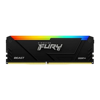 Memória Desktop Ddr4 16Gb/3200 Mhz Kingston Fury Beast, Rgb, Cl 16, 1.35V, Kf432C16Bb12A-16Wp, Preta