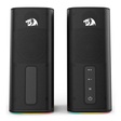 Imagem 1 de Caixa De Som Gamer Redragon, Connie Gs814, 12Watts x2, Áudio 2.0, P2, Usb, Rgb, Preto