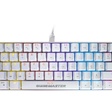 Imagem 1 de Teclado Gamer Usb Mecânico Kmex Spectra Fury Kbw88, Branco, Switch Blue, Led, Abnt2