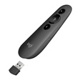 Imagem 1 de Apresentador Logitech R500S, Sem Fio, Com Laser Point Vermelho 20M, Preto, 910-006518
