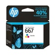 Miniatura de Cartucho De Tinta Hp 667 Colorido 3Ym78Ab 2ml