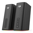 Imagem 2 de Caixa De Som Gamer Redragon, Connie Gs814, 12Watts x2, Áudio 2.0, P2, Usb, Rgb, Preto