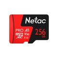 Cartão de Memória 256 Gb Netac P500 Extreme Pro, MicroSd, Sem Adaptador, Classe 10, V30, Nt02P500Pro-256G-S