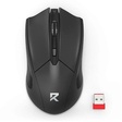 Miniatura de Mouse Sem Fio Redragon Bm-2463, 4.000 Dpi, 4 Botões, Wi-fi, Preto