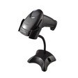 Imagem 2 de Leitor De Código De Barras C3Tech Lb-50Bk, 1D, Usb, Com Suporte, Preto