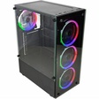 Imagem 1 de Gabinete Gamer Kmex Cg-10W5 Elite, Sem Fonte, 3 Fans, Rgb, Preto, Lateral De Vidro
