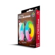 Imagem 2 de Cooler Fan Rgb C3Tech F9-L160Bkrgb, Conector Molex, Led, 120X120X25 Mm, Preto