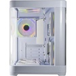 Imagem 5 de Gabinete Gamer Kmex Cg-W1Ag Aqua Curva, Sem Fonte, Sem Fan, Branco, Lateral De Vidro