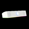 Imagem 1 de Soundbar Gamer Redragon Adiemus Gs560W, Rgb, Áudio 2.0, 3Watts x2, P2, Usb, Branca