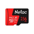 Imagem 1 de Cartão de Memória 256 Gb Netac P500 Extreme Pro, MicroSd, Com Adaptador, Classe 10, V30, Nt02P500Pro-256G-R