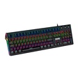 Imagem 2 de Teclado Gamer Usb Mecânico Kmex Flashstrike Ki-Ec28, Preto, Switch Blue, Led, Abnt2