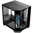 Imagem 1 de Gabinete Gamer Aquário Kmex Cg-02Kv Ângulo, Sem Fonte, Sem Fan, Lateral De Vidro, Com Monitor Dynamic, Preto
