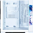Imagem 1 de Gabinete Gamer Aquário Kmex Cg-W2Kv Ângulo, Sem Fonte, Sem Fan, Lateral De Vidro, Com Monitor Dynamic, Branco