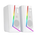 Caixa De Som Gamer Redragon, Anvil Gs520W, 5Watts x2, Áudio 2.0, P2, Usb, Rgb, Branco