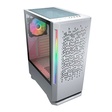Imagem 1 de Gabinete Gamer Cougar 3851C60.0002 Mx430 Air, 3 Fans, Rgb, Sem Fonte, Vidro Temperado, Branco