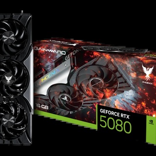 Placa De Vídeo Geforce Ddr7 16Gb/256 Bits Rtx 5080 Gainward, 3 Fans, Dp, Hdmi, Ne75080019T2-Gb2031X, Preta