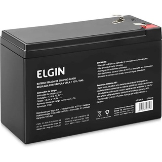 Bateria Selada Chumbo Elgin Nobreak 12V x 9Ah