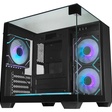Miniatura de Gabinete Gamer Kmex Cg-01X2 Visão Infinita II, Sem Fonte, Sem Fan, Lateral De Vidro, Preto