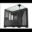 Imagem 1 de Gabinete Gamer Aquário Kmex Cg-01Fd Mega Shark, Sem Fonte, Sem Fan, Lateral De Vidro, Preto