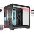 Imagem 5 de Gabinete Gamer Kmex Cg-48Ki Cyberpunk, Sem Fonte, Sem Fan, Lateral De Vidro, Display Digital, Preto