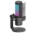 Microfone Condensador Redragon Fenris Gm301, Rgb, Usb, Suporte Antivibração, Preto