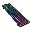 Imagem 3 de Teclado Gamer Usb Membrana Redragon Netherbane Pro, Preto, Rgb, Wi-fi, Bt, Usb-C, Abnt2, K521Rgb-Ks