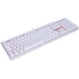 Imagem 1 de Teclado Gamer Usb Mecânico Redragon Mitra, Branco, Switch Blue, Led Vermelho, Abnt2, K551W Blue