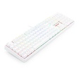 Imagem 2 de Teclado Gamer Usb Mecânico Redragon Surara Pro, Branco, Switch Blue, Rgb, Abnt2, K582W-Rgb-Pro