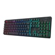 Imagem 2 de Teclado Gamer Usb Membrana Redragon Netherbane Pro, Preto, Rgb, Wi-fi, Bt, Usb-C, Abnt2, K521Rgb-Ks
