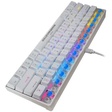 Miniatura de Teclado Gamer Usb Mecânico Kmex Spectra Fury Kbw88, Branco, Switch Blue, Led, Abnt2