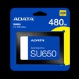 Miniatura de Ssd Sata3 480 Gb Adata Asu650Ss-480Gt-R, Lê: 520 Mb/S, Grava: 450 Mb/S