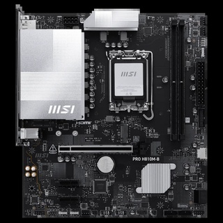 Placa Mãe 1851 15ª Geração Msi Pro H810M-B, Ddr5 128Gb, Dp, Hdmi, Usb 3.2, M2/Nvme, Preta