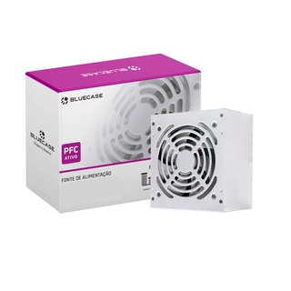 Fonte Atx 0350 W Bluecase, Blu350-Pfcps2Wbx, Pfc Ativo, Com Cabo, Com Caixa, Branca, Bccpfc