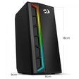 Imagem 2 de Caixa De Som Gamer Redragon Calliope Gs580, Áudio 2.0, 2Watts x5, Usb + 3.5Mm, Rgb, Preto