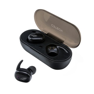 Fone de Ouvido Intra-Auricular C3Tech, Ep-Tws-50Bk, Bluetooth 5.0, Preto