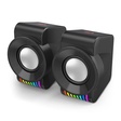 Imagem 1 de Caixa De Som Gamer Redragon Kage Gs514, Áudio 2.0, 3Watts x2, 3.5Mm+Usb, Rgb, Preto
