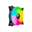 Imagem 1 de Cooler Fan Argb C3Tech F9-L170Bkrgb, Controlável, 6 Pinos, Led, 120X120X25 Mm, Preto