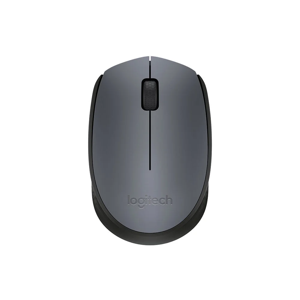 Mouse Sem Fio Logitech M170, 1.000 Dpi, Wi-fi, Preto e Cinza, 910-007597