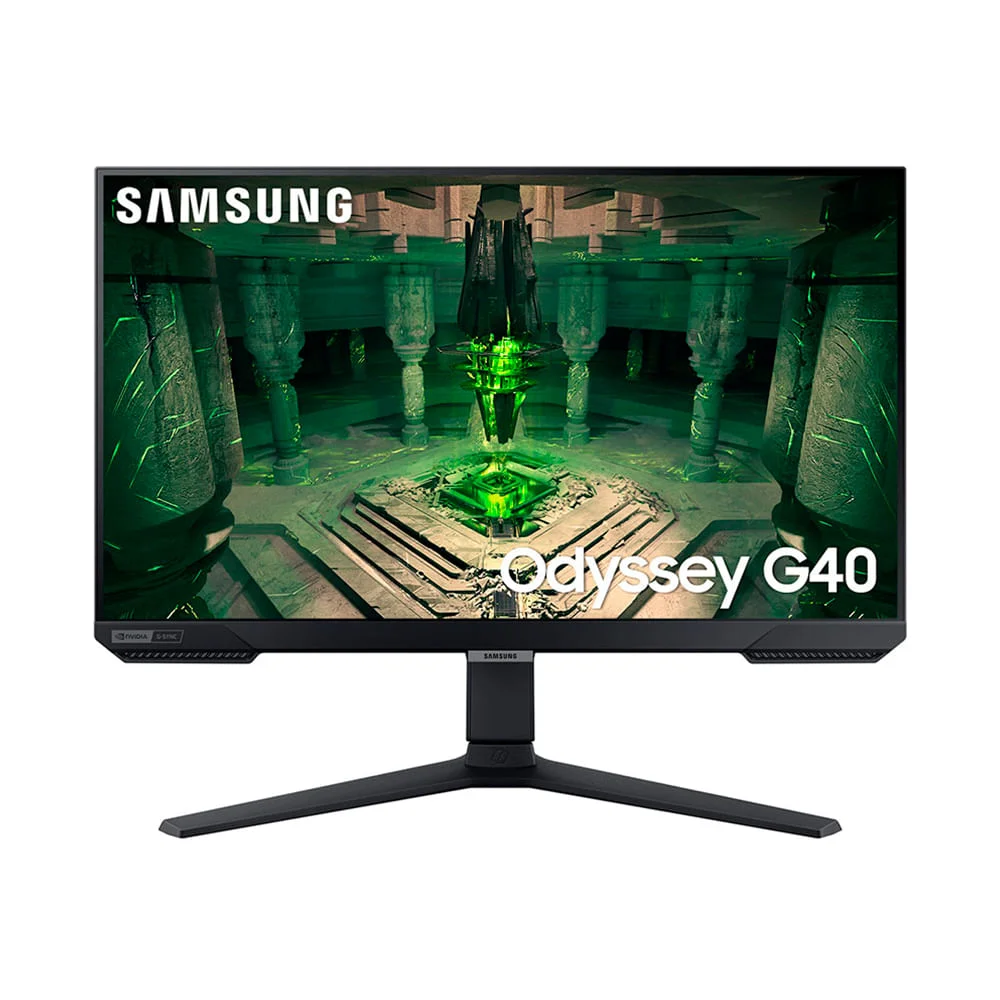 Monitor Gamer Led 27", 240Hz, 1Ms, Samsung Odyssey G4 Ls27Bg400Elmzd, Ips, Fhd, Dp, Hdmi, Vesa, Preto, Pivot