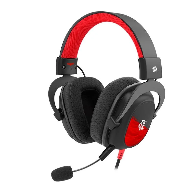 Headset Gamer Redragon Flamengo Vulture Fl530, P3, Preto com Vermelho