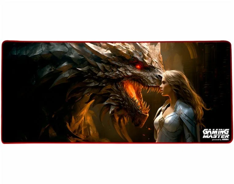 Mousepad Gamer Kmex FX-X7935301 Dragon Queen, 80x35 Cm, Borda Costurada