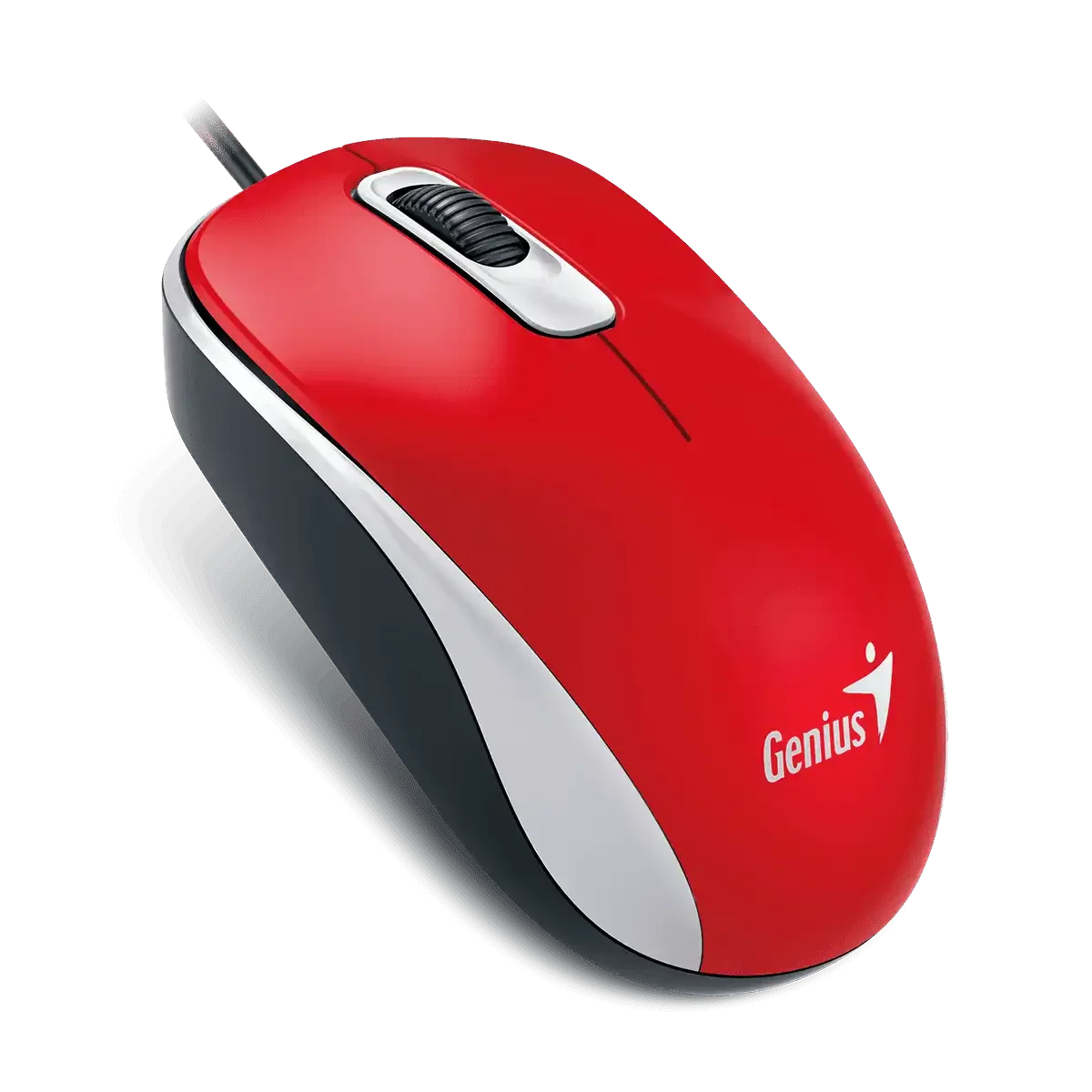 Mouse Usb Genius Dx-110, 1.000 Dpi, Básico, Vermelho